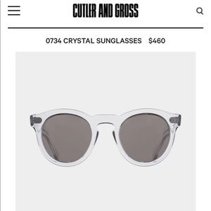 Cutler and Gross Crystal Sunglasses